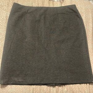J. Jill Ponte Pencil Skirt Charcoal Gray Minimalist Versatile Career Wear L